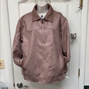 NWT Ferrari F Collection men's suede leather bomber jacket 🧥